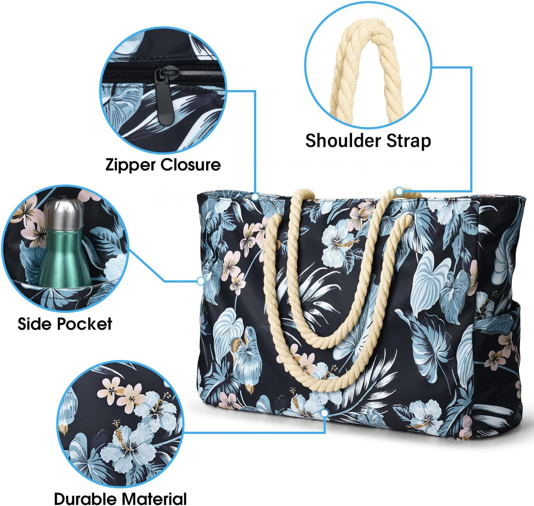 Zippered waterproof women's travel shoulder bag, for secure journeys.