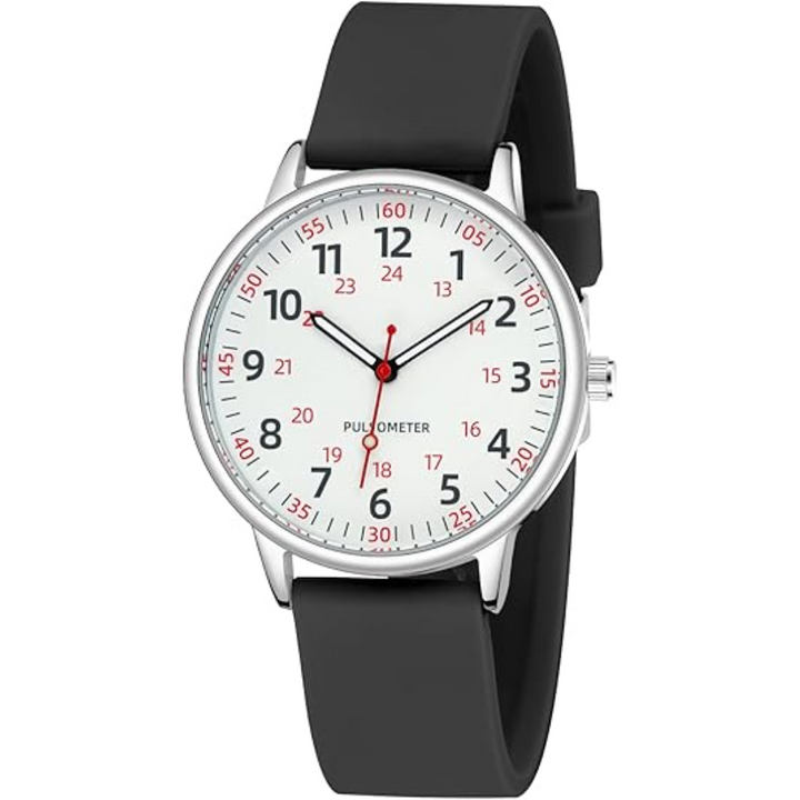 Essential healthcare accessory: women's waterproof silicone nurses watch for accurate, reliable timekeeping.