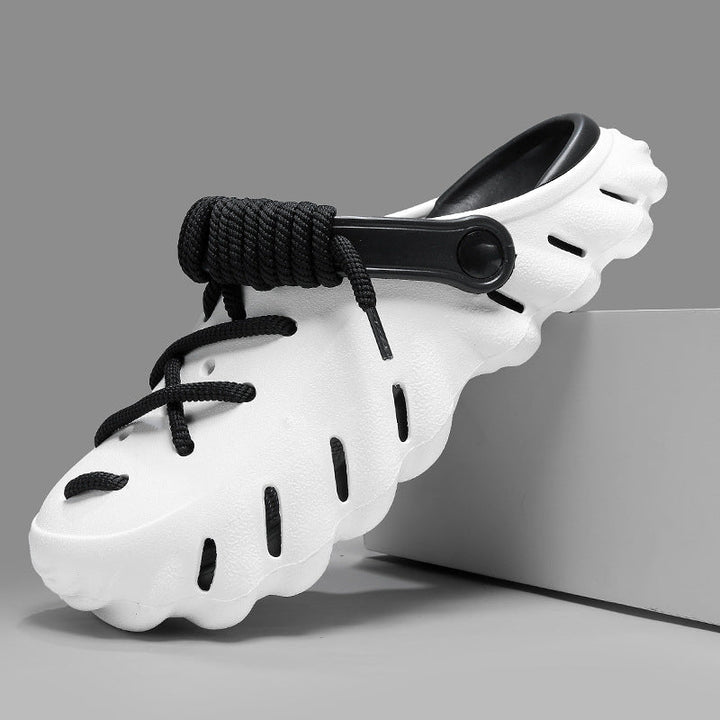 Breathable everyday clogs for women, comfortable Wayfarer laced footwear.