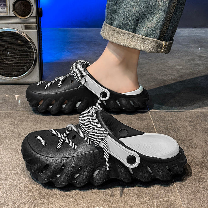 Women's laced Wayfarer clogs, lightweight & stylish, ideal for everyday footwear.