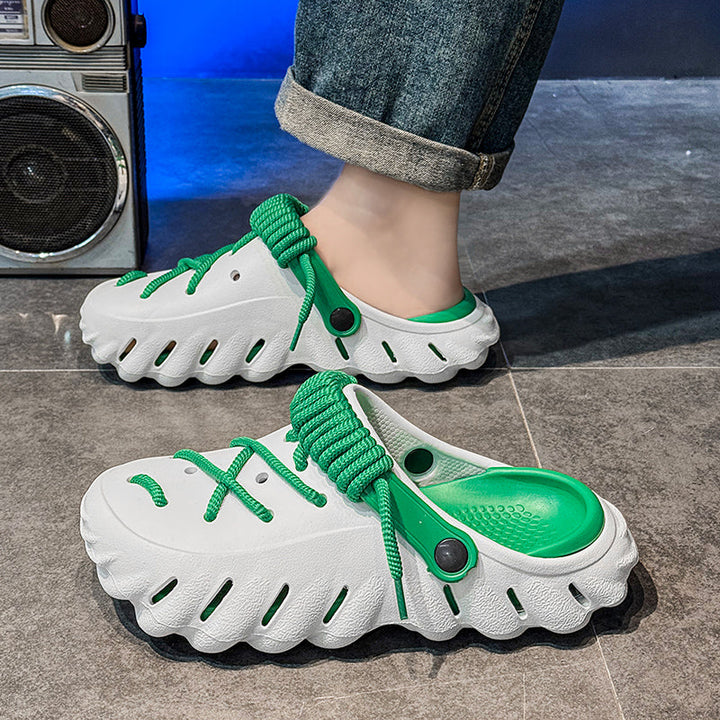 Stylish women's laced clogs, Wayfarer design, perfect for everyday casual comfort.