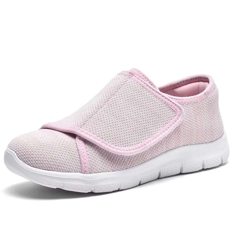 Comfortable wide fit walking shoes for women, perfect for daily wear with adjustable support and modern design.