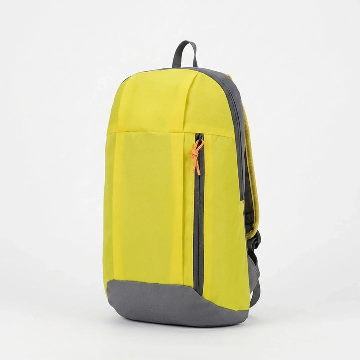 Compact yellow daypack for hiking, travel, and gym. Durable, lightweight, unisex design for men and women.
