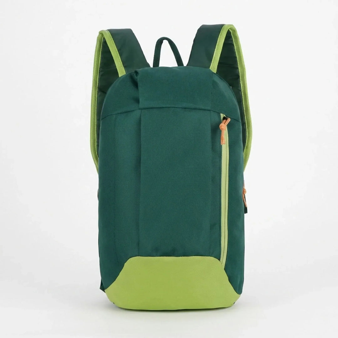 Unisex yellow lightweight hiking daypack with adjustable straps for comfortable travel and outdoor adventures.