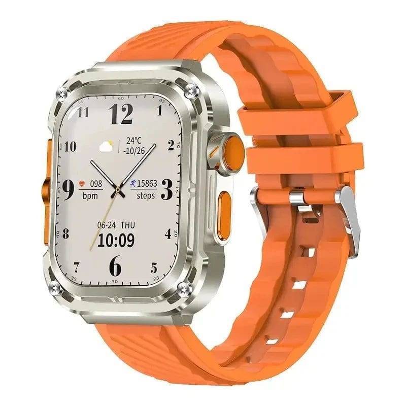 Z85 Smart Watch with an extended battery, displaying a bright, clear interface for calls and notifications. Sleek design.
